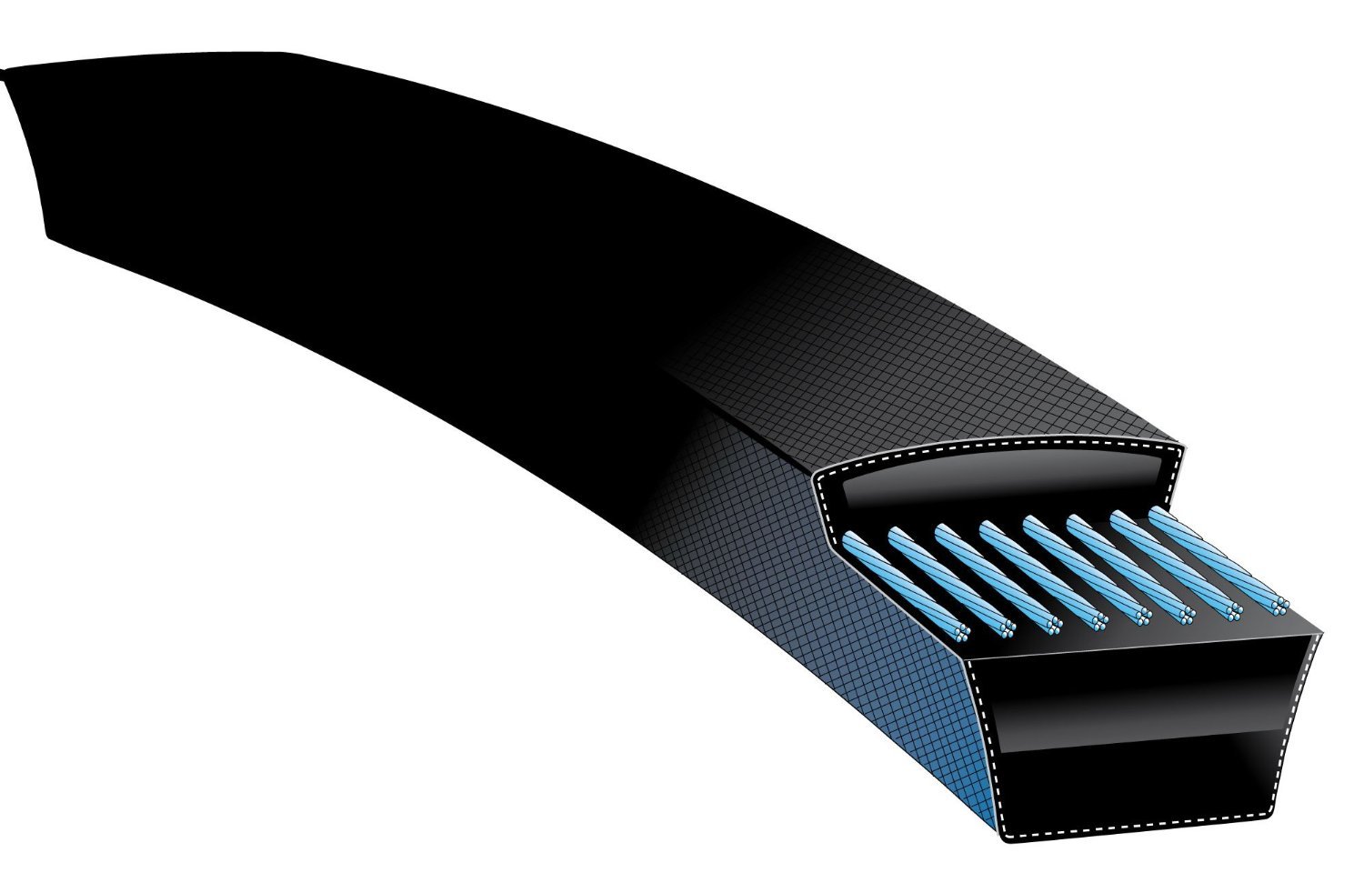 Gates B161PB Powerback Belt - B Section, 164