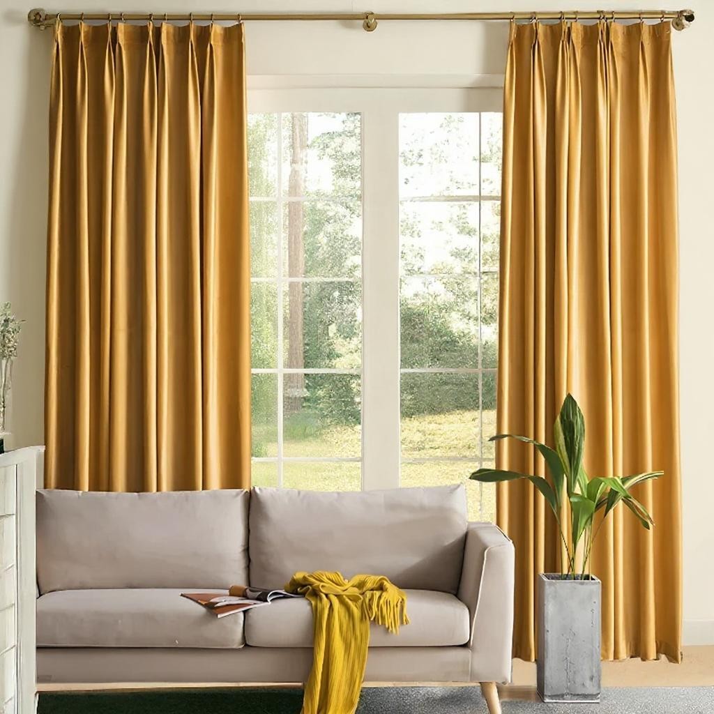 Amari Velvet Soundproof Blackout Custom Curtains - Thermal Insulated Window Drapes for Bedroom, Living Room & Home Theater Noise Reduction