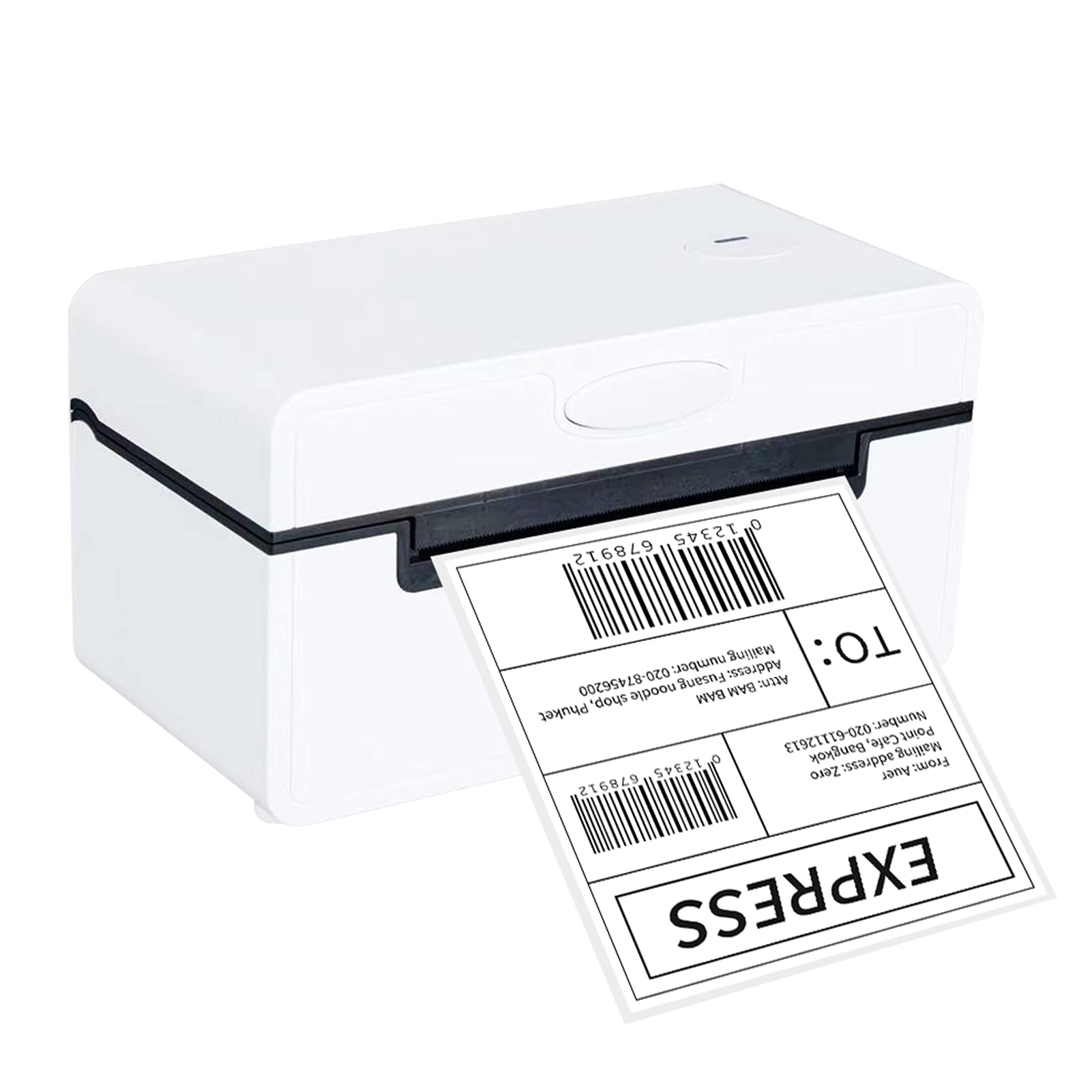 Baugger 4x6 Thermal Label Printer - 180mm/s High-Speed Desktop Shipping Label Maker with USB & Bluetooth Connectivity, 110mm Max Paper Width for Amazon FBA, eBay, Etsy & Shopify Packages - Perfect for Home Businesses, Warehouses & Logistics Centers