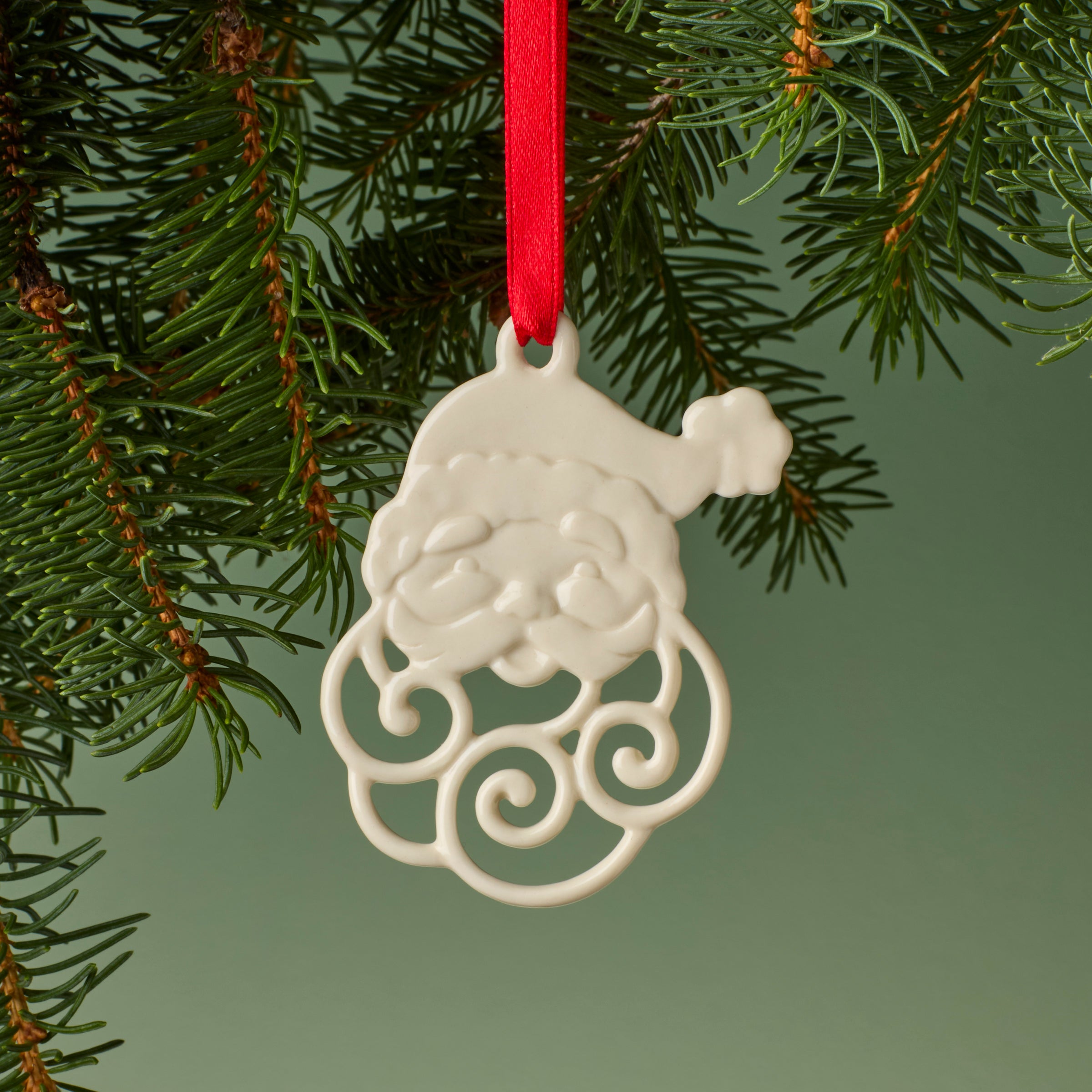 Pierced Santa Charm Ornament - Christmas Tree Decor, Holiday Gift, Jewelry Pendant - Perfect for Xmas Decorations, Stocking Stuffers & DIY Crafts