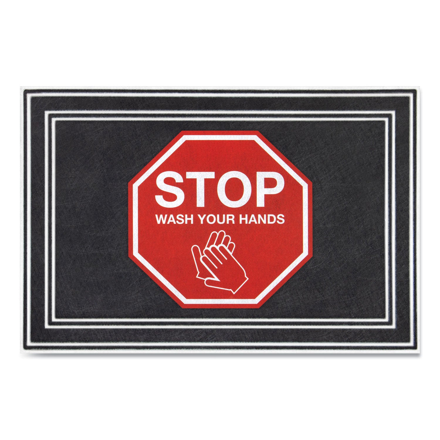 Apache Mills® Wash Your Hands Message Floor Mat 24