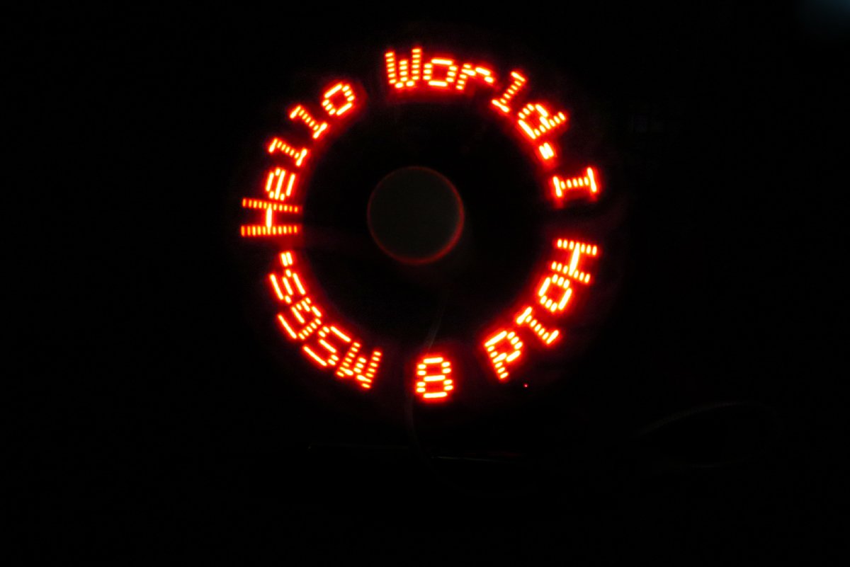Programmable LED Message Fan with Custom Drawing - USB Powered Personal Cooling Fan with Red Lights - Perfect for Parties, Events, and Promotions