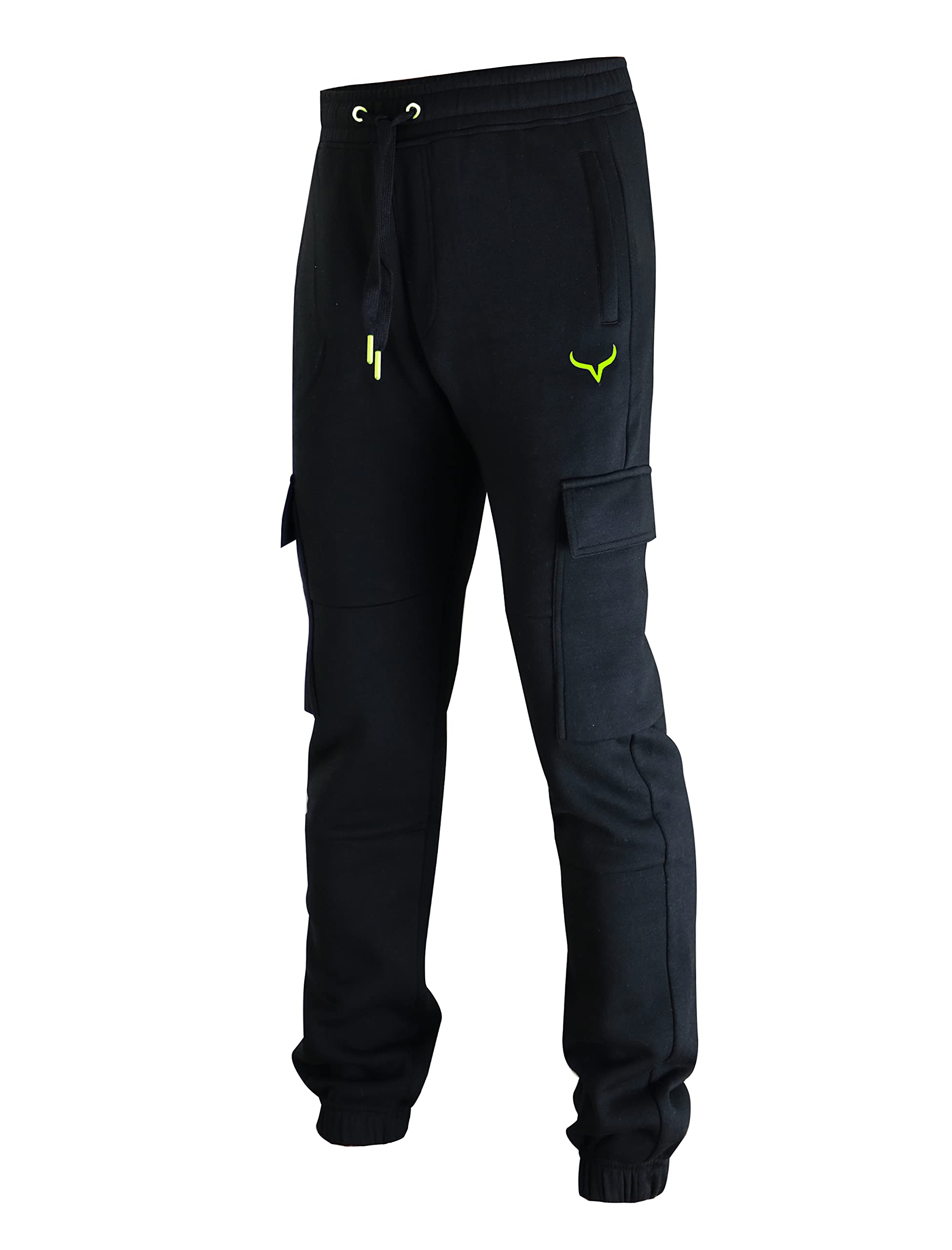 SCREENSHOT Men's Premium Slim Fleece Jogger Pants with Zipper Pockets - Athletic Workout Gym Sweatpants for Running, Yoga & Lounge Wear