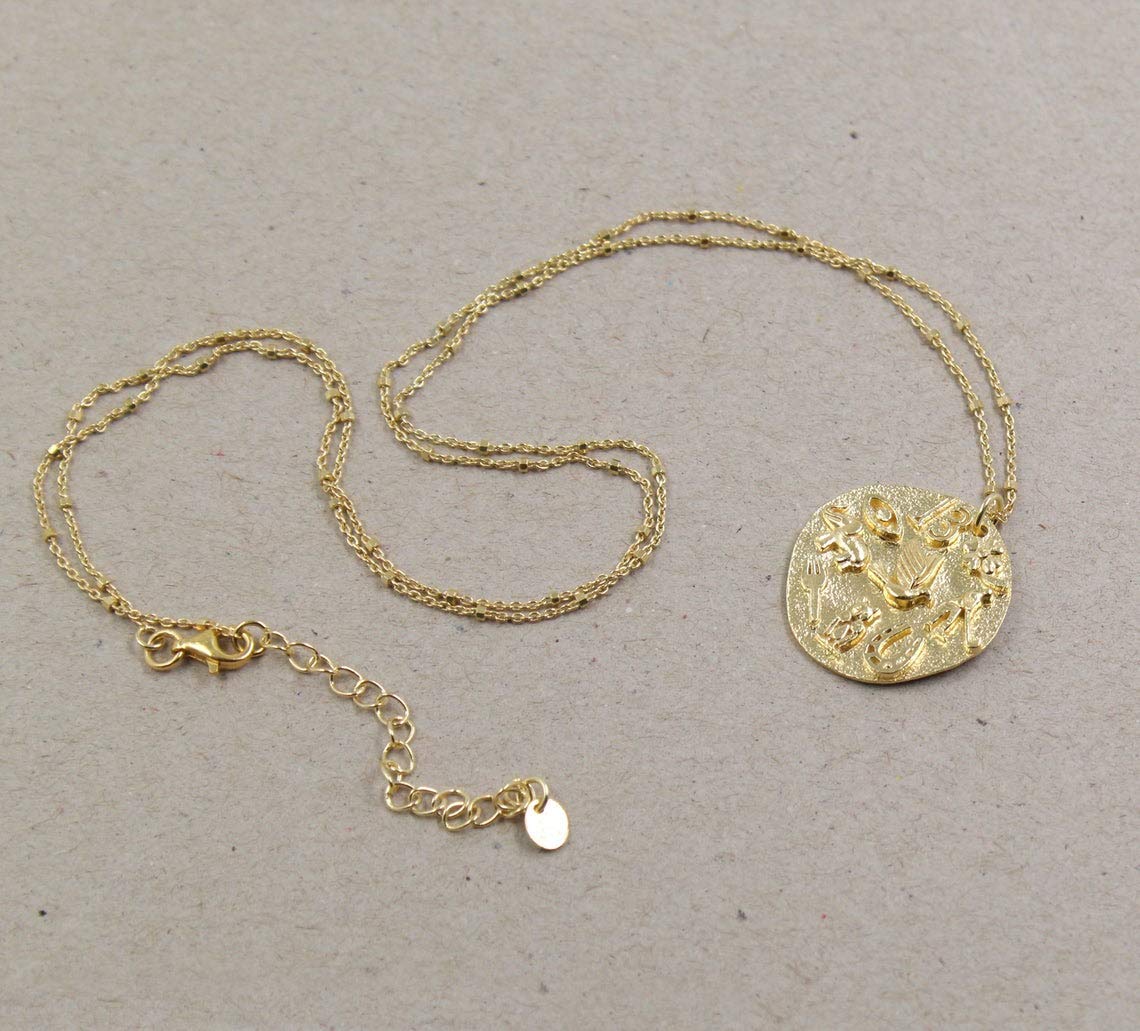 925 Sterling Silver Evil Eye Pendant Necklace - Gold Plated Good Luck Charm Jewelry for Protection, Birthday & Baby Shower Gifts | Spiritual Healing, Daily Wear & Special Occasions