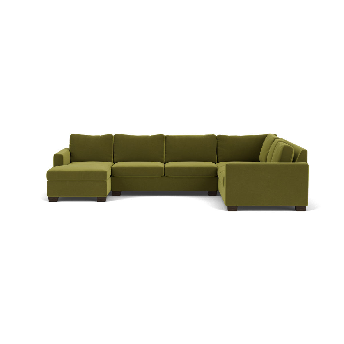 Track 141 Corner Sectional Sofa with Full Sleeper & Left Chaise - Modern L-Shaped Couch for Small Spaces, Living Room, Apartment & Home Theater Comfort
