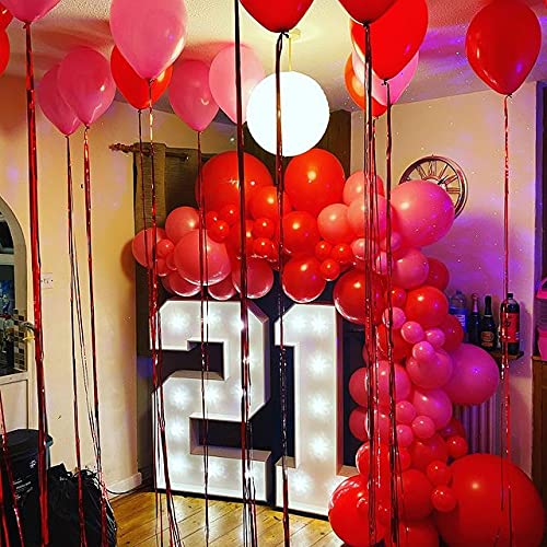 70 Pack Red Latex Party Balloons 12inch & 5inch - Matte Helium Balloons for Wedding, Birthday, Valentine's Day, Engagement Party Decorations - Perfect for Indoor/Outdoor Celebrations & Photo Backdrops