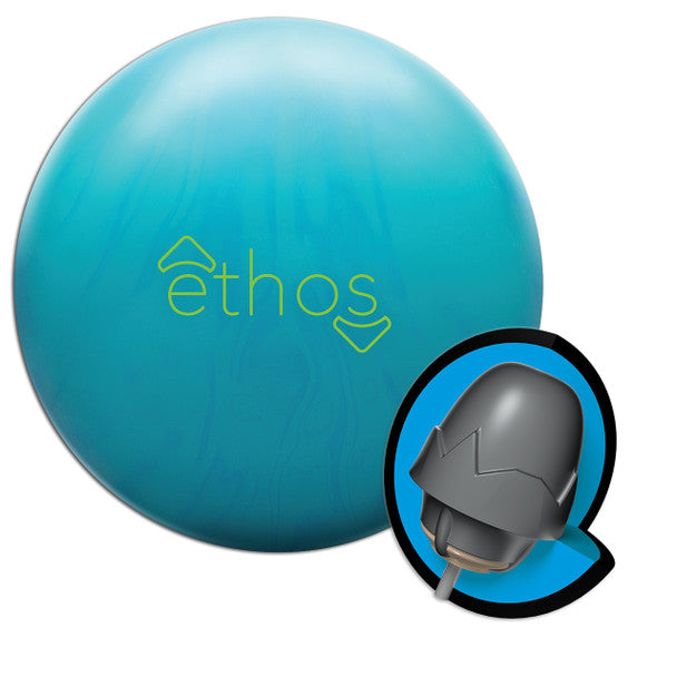 Brunswick Ethos Solid Bowling Ball - High Performance Reactive Resin for Hook & Control | Perfect for League Play & Tournament Bowlers