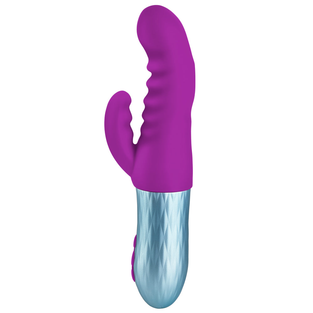 FemmeFunn Essenza Thrusting Rabbit Vibrator - Powerful Dual Stimulation for Women, G-Spot & Clitoral Pleasure - Perfect for Solo Play & Couples Intimacy