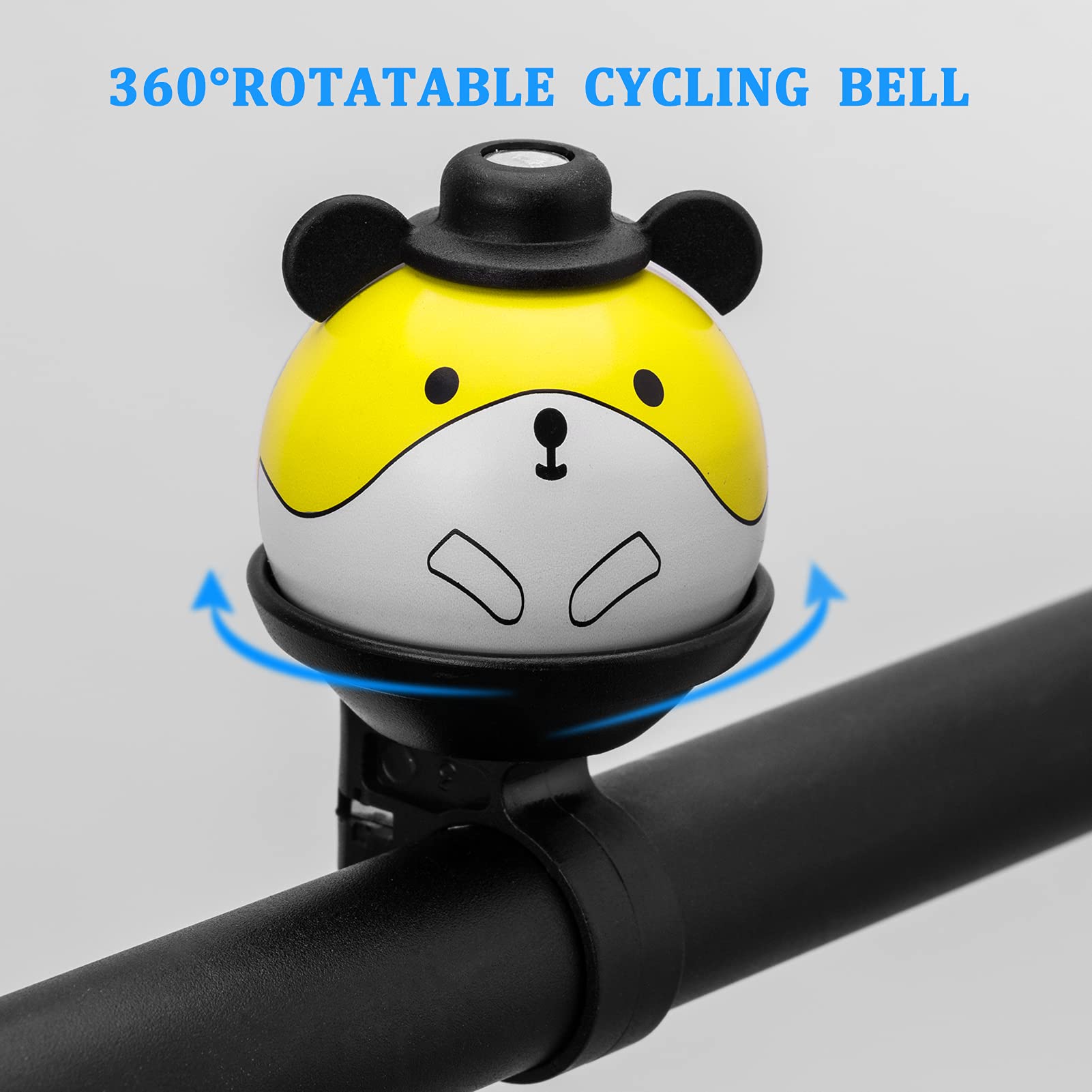 ROCKBROS Kids Bike Bell - Cute Ring Ball Bicycle Bell for Boys & Girls - Durable Cycling Accessories for Scooters & Bikes - Perfect for School Commutes & Family Rides