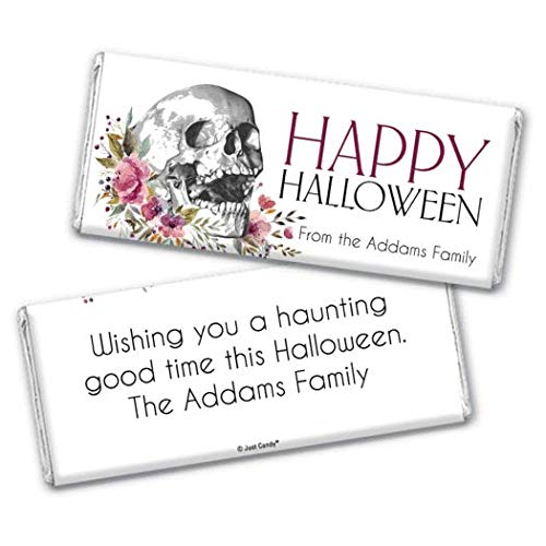 Custom Halloween Chocolate Bars - Personalized with Your Name - Bulk 36 Count - Perfect for Trick or Treat, Party Favors & Halloween Gifts