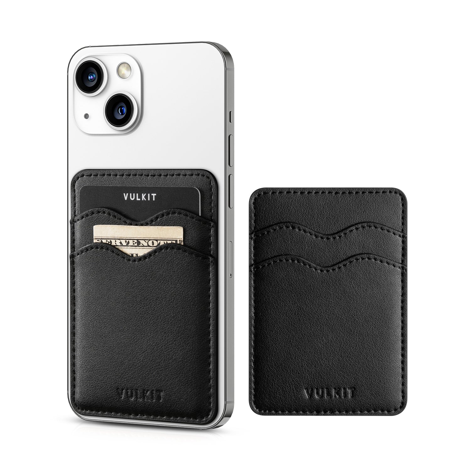 VPA100 Slim Leather Adhesive Phone Card Holder - RFID Blocking Wallet for iPhone, Samsung & Smartphones - Perfect for Travel, Work & Everyday Use