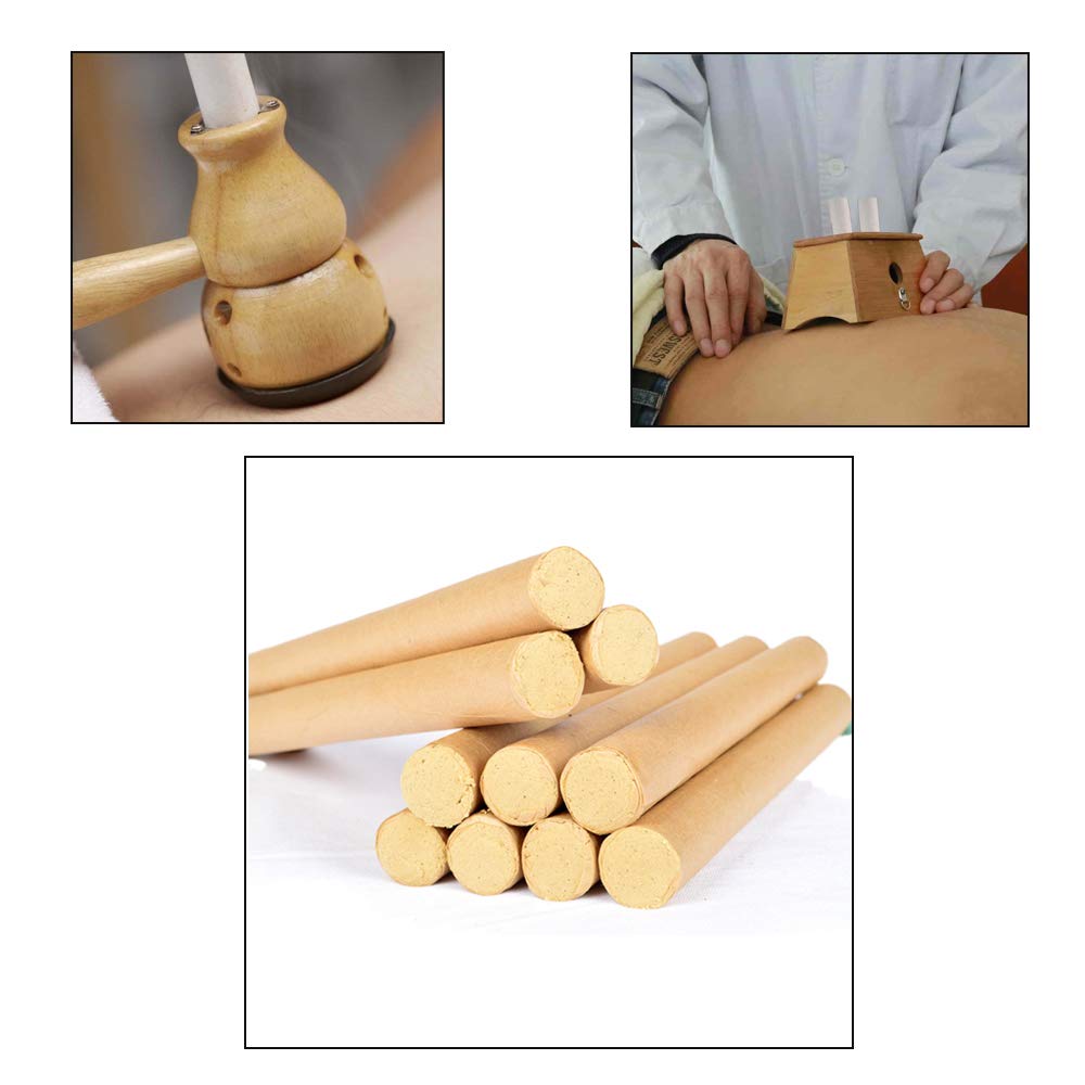 Pure Natural Moxa Rolls - 100% Chinese Wormwood Moxibustion Sticks for Pain Relief & Muscle Relaxation | Traditional Therapy for Back Pain, Arthritis & Stress Relief | Perfect for Home Wellness & Acupuncture Clinics
