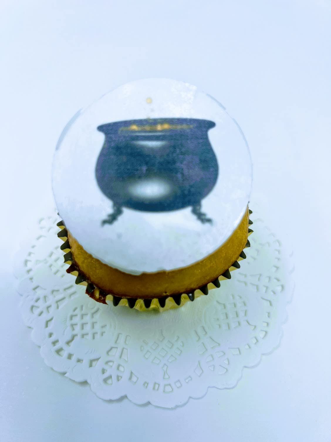Edible Halloween Cupcakes & Cookies Toppers - Printed Rice Paper Decorations for Spooky Party Treats & Baking
