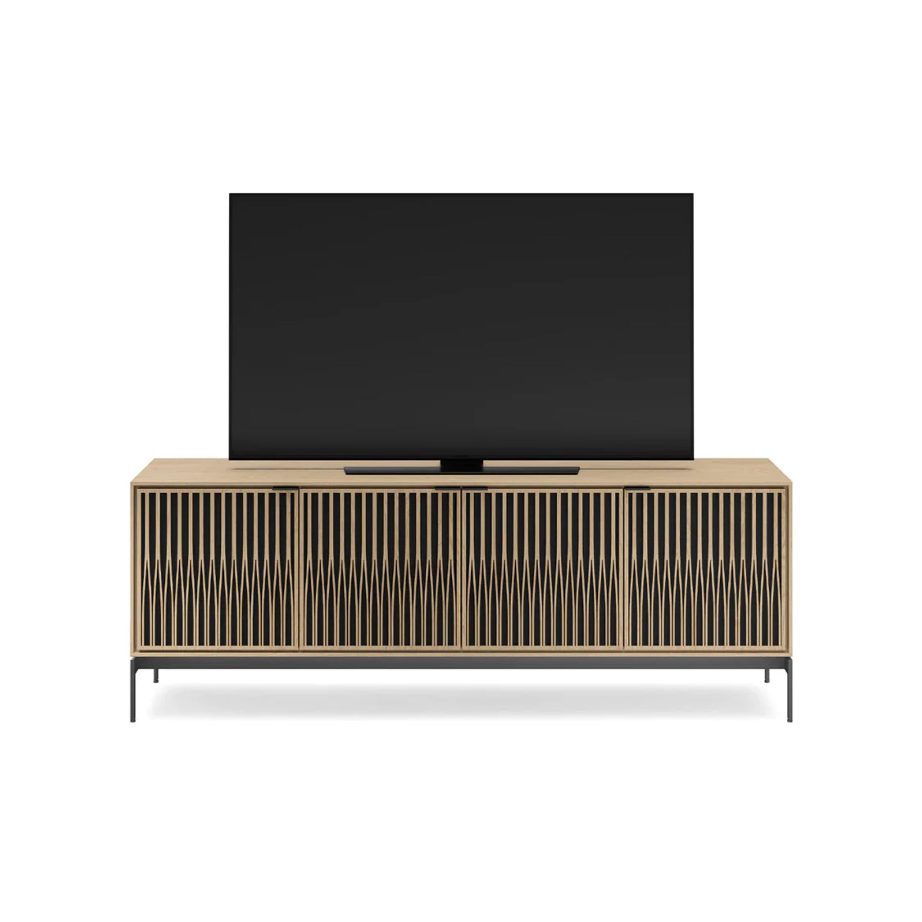 BDI 8709 Tune Media Console with Base - Modern TV Stand for Living Room, Entertainment Center with Storage for Gaming & Home Theater Systems