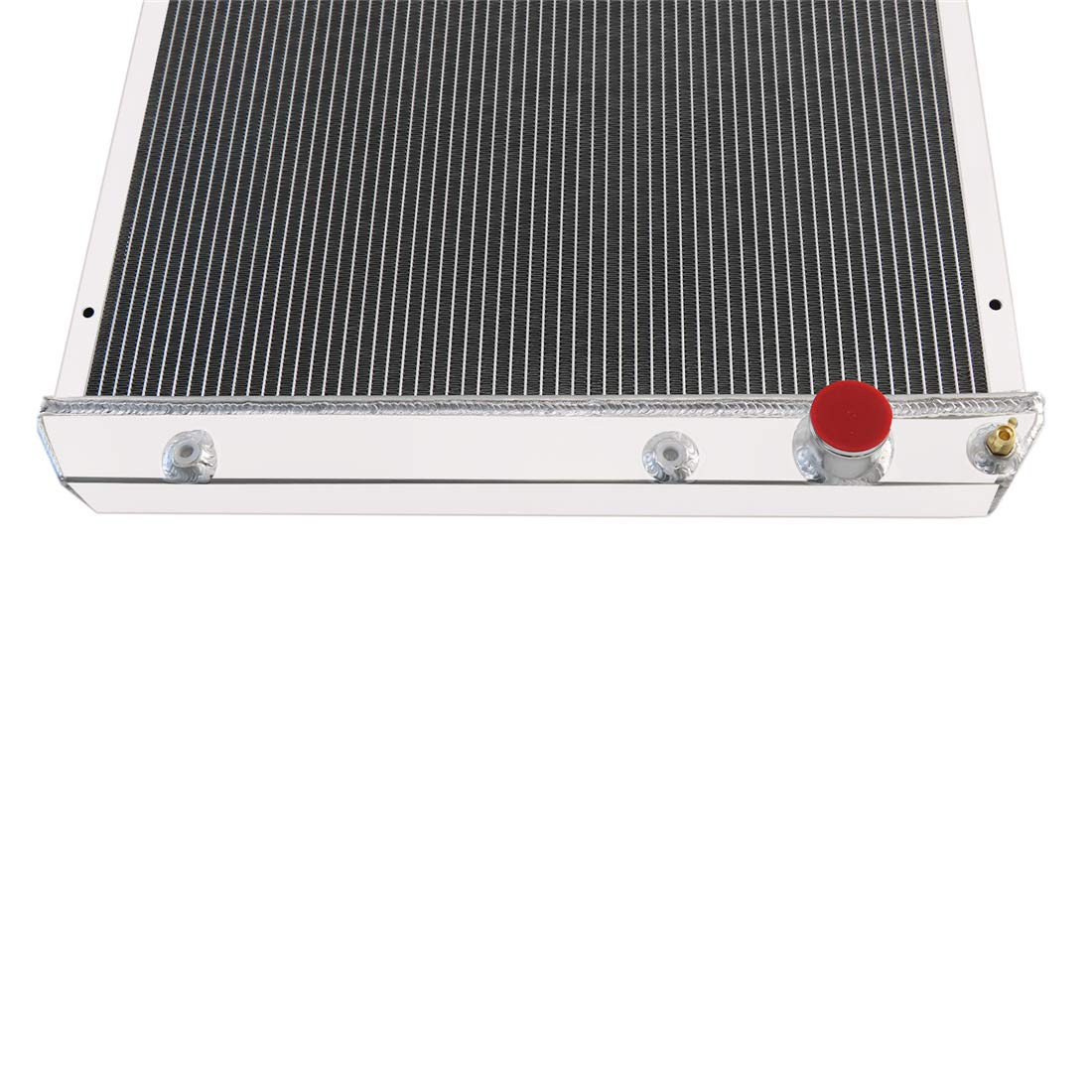 3 Row Aluminum Radiator with Fan Shroud & Thermostat Relay Kit - Compatible with 1961-1966 Chevy C/K C10 C20 C30 K10 K20 Pickup, Suburban & Other GM Models - Perfect for Engine Cooling & Restoration Projects