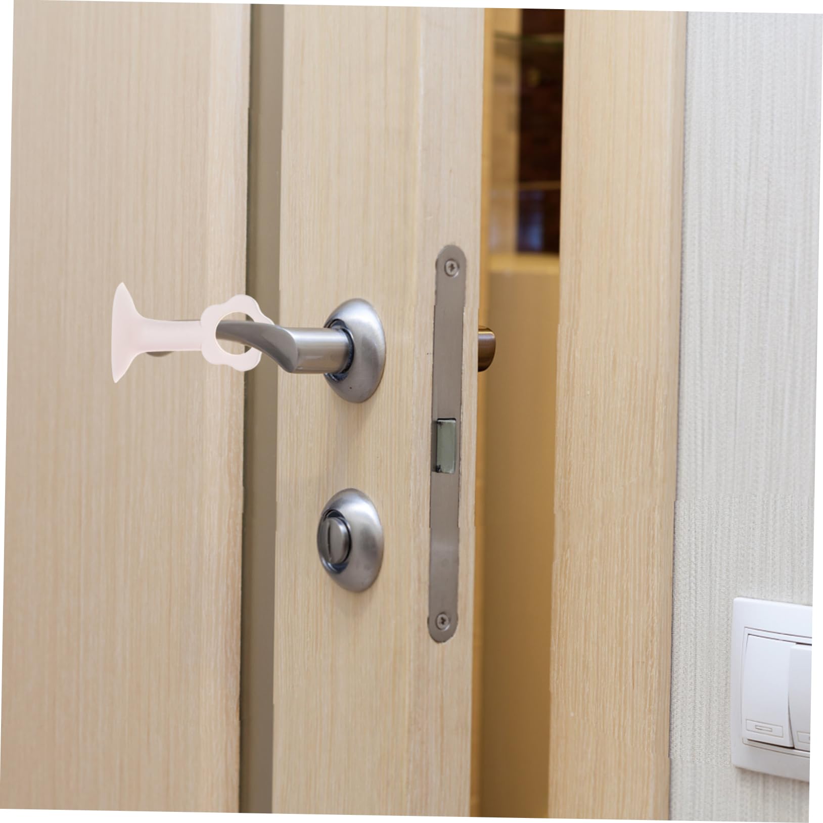 BIUDECO 4-Pack Door Handle Bumpers - Anti-Collision Wall Protectors for Door Handles & Knobs (Black) - Prevent Scratches & Damage to Walls, Doors & Furniture - Perfect for Homes, Offices & Apartments