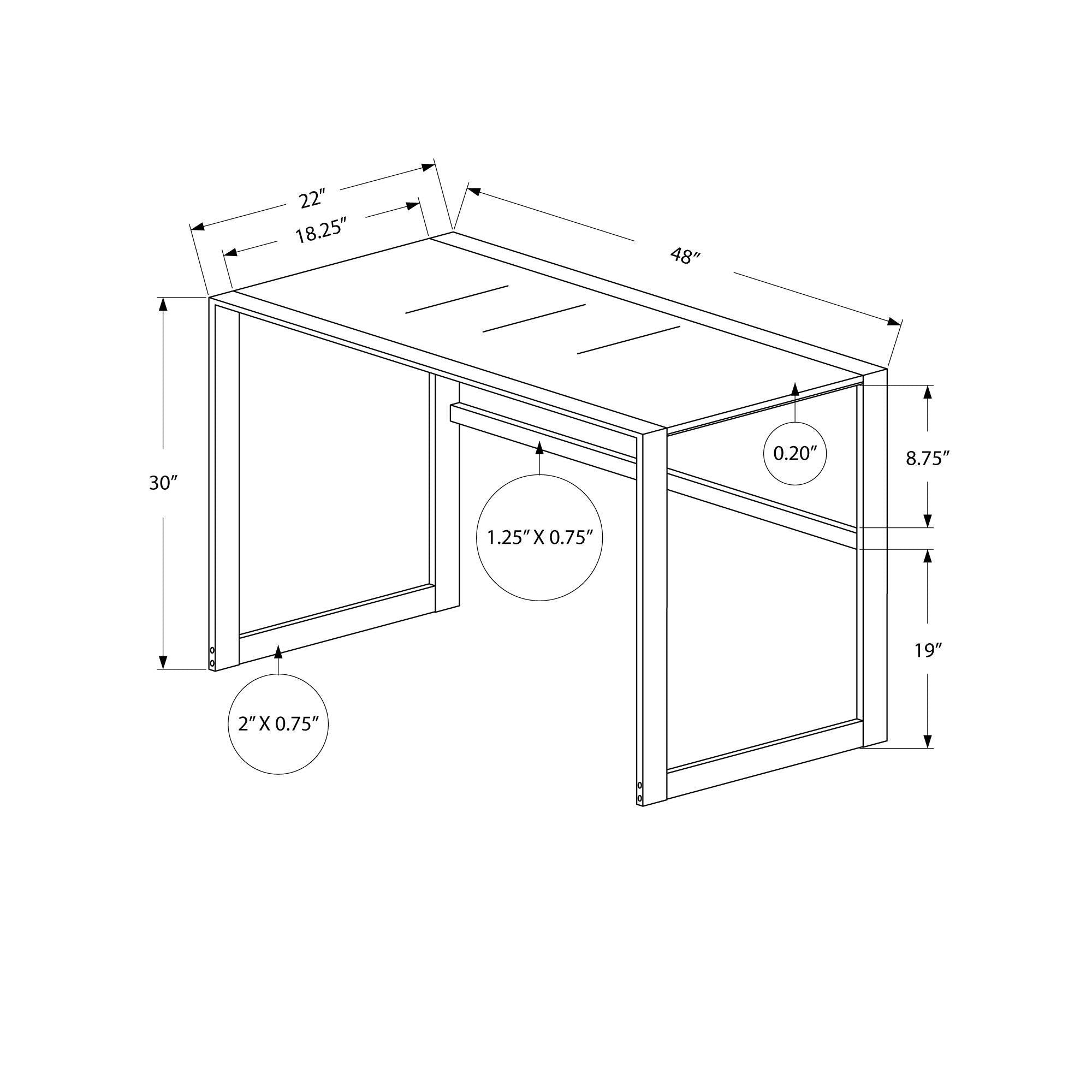 Monarch 7380 Executive Office Desk - Premium Wooden Writing Desk for Home & Office Workspace, Study, and Conference Room Use