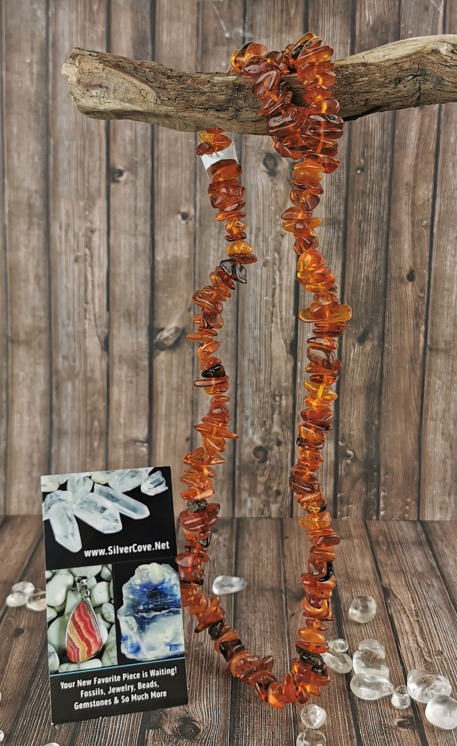 Natural Baltic Amber Large Chip Necklace for Women & Men - Healing Teething Relief & Stress Relief Jewelry - Perfect for Babies, Kids & Adults