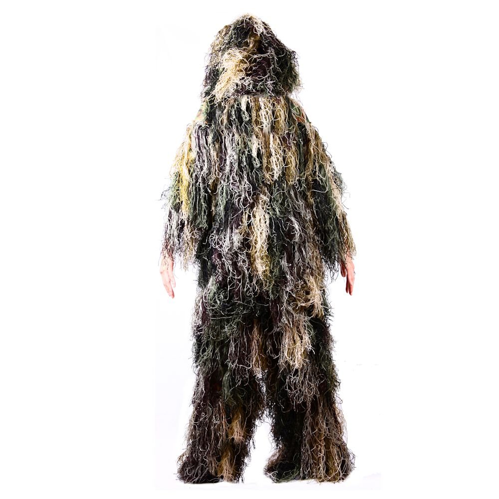 Kids Ghillie Suit - Woodland Camouflage Hunting Outfit for Boys & Girls Age 7-9 (Size M) | Perfect for Outdoor Adventures, Hunting, Airsoft & Nature Exploration
