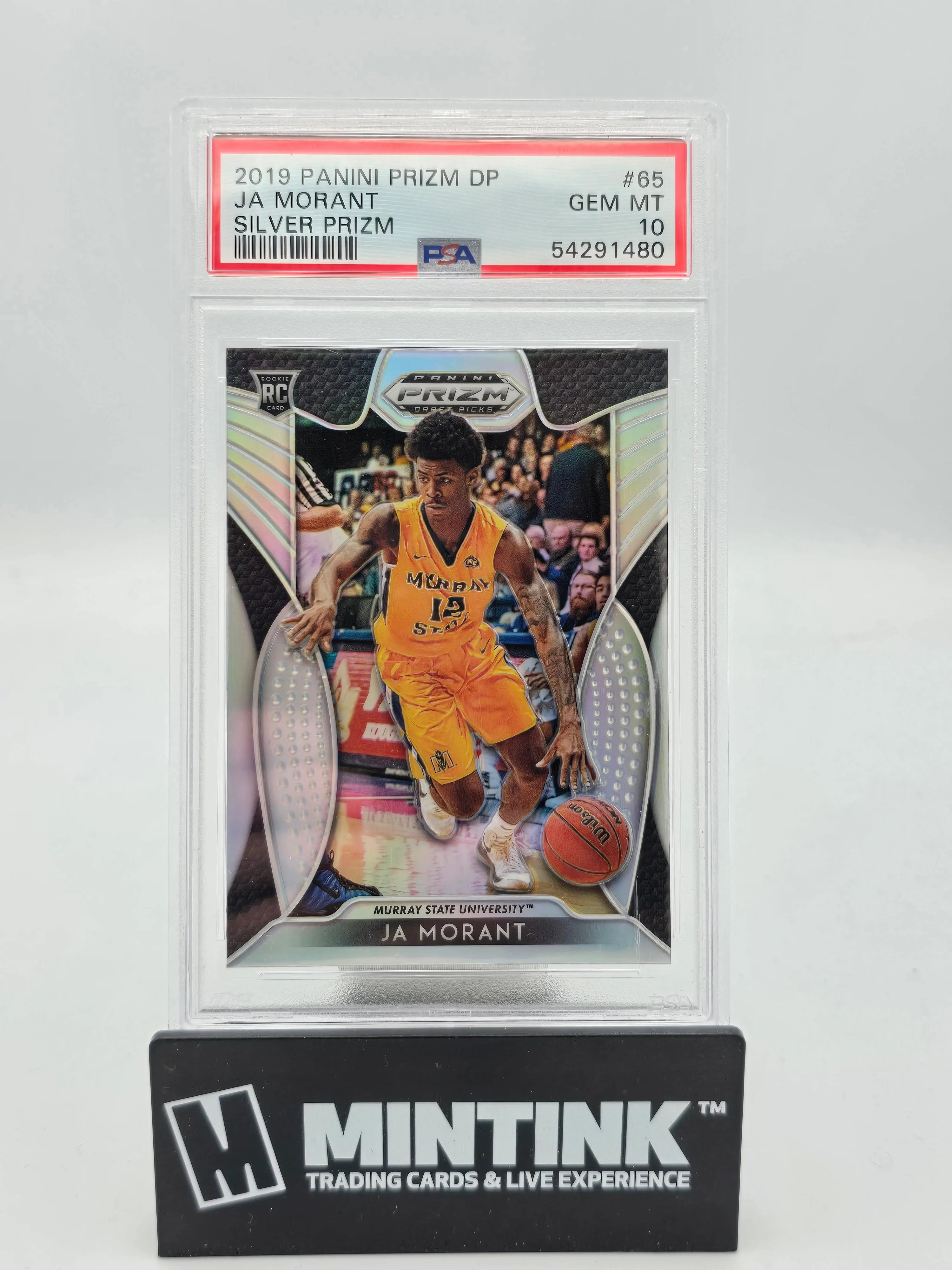 2019 Panini Prizm Draft Picks Ja Morant Rookie Card Silver Prizm PSA 10 Gem Mint - Perfect for Basketball Collectors & NBA Memorabilia Enthusiasts