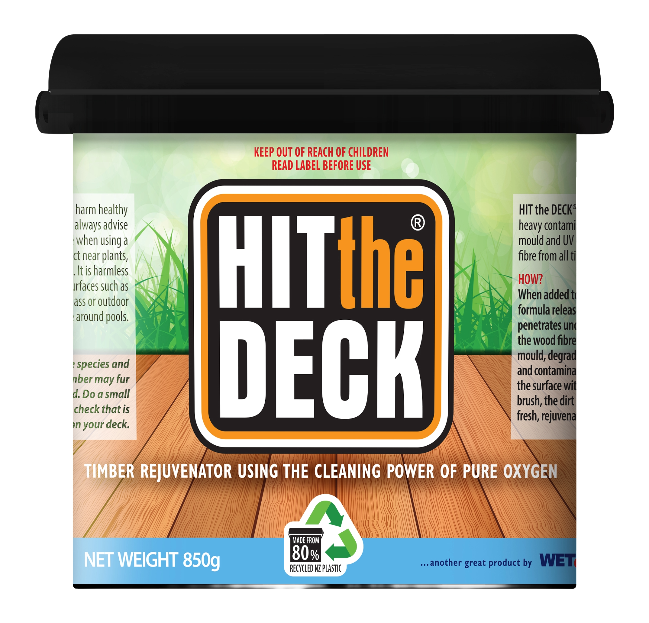 Hit The Deck: Premium Outdoor Deck Cleaner for Wood & Composite Decks – Restores & Protects Your Deck for Outdoor Gatherings & BBQs