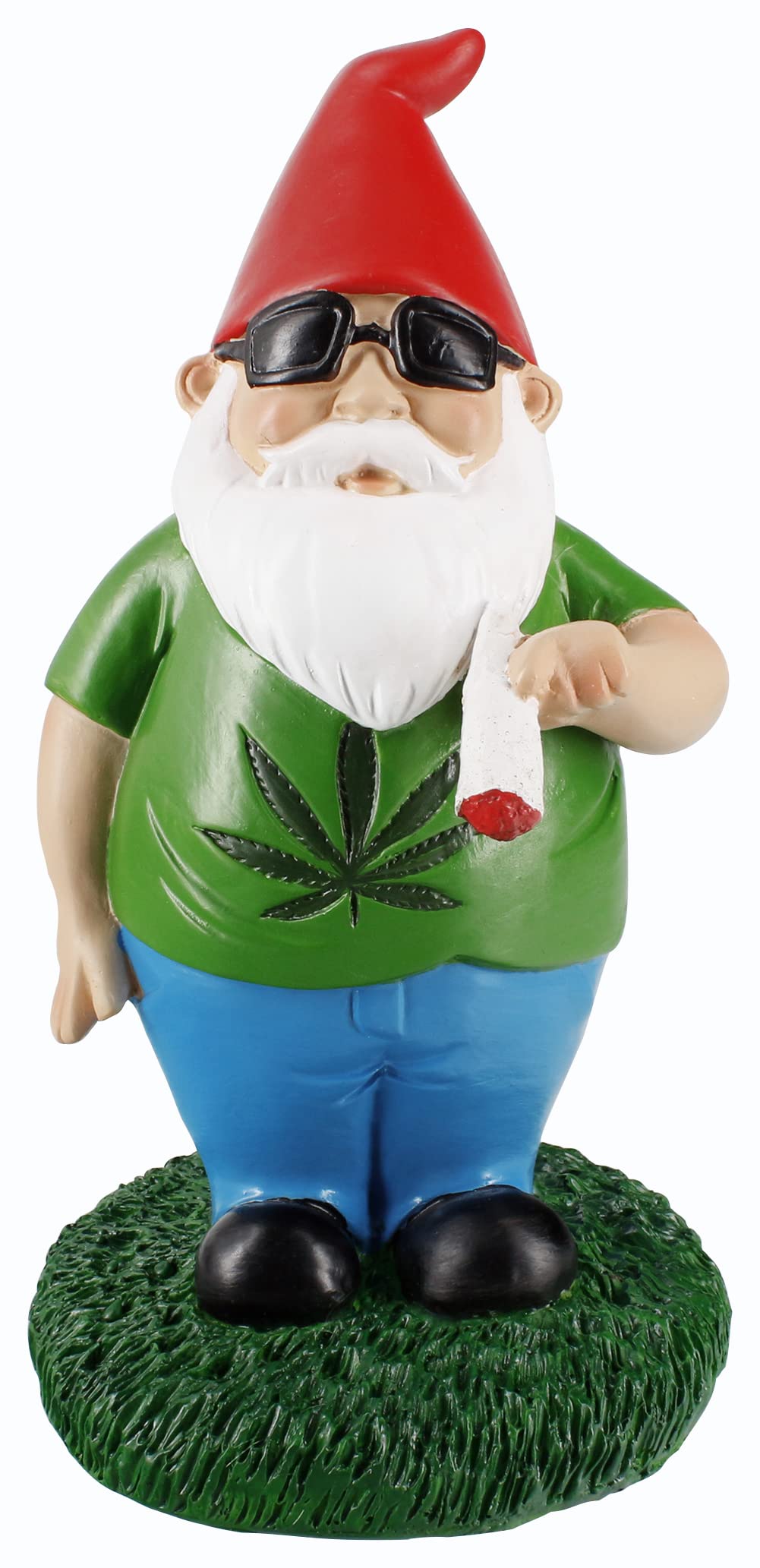 Funny Gnometastic Smoking Gnome Garden Statue - 8.5 Inch Polyresin Decorative Figurine for Indoor & Outdoor Use - Perfect for Lawn, Patio, Garden Decor and Gift Giving