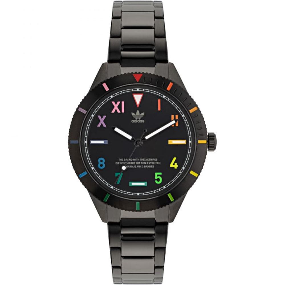 Adidas AOFH22055 Black Stainless Steel Men's Watch - Stylish & Durable for Casual, Business & Everyday Wear