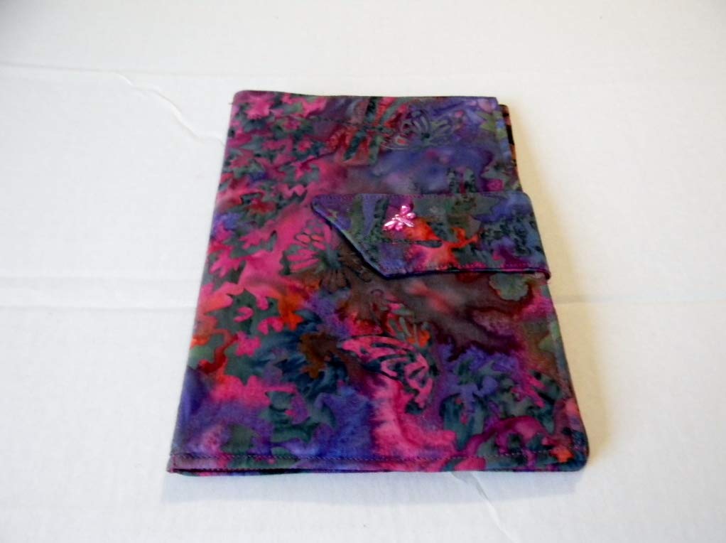 Raspberry Dragonfly Batik Pattern Kindle Fire 7 / Kindle Keyboard Case Cover - Perfect for Reading, Travel & Daily Protection