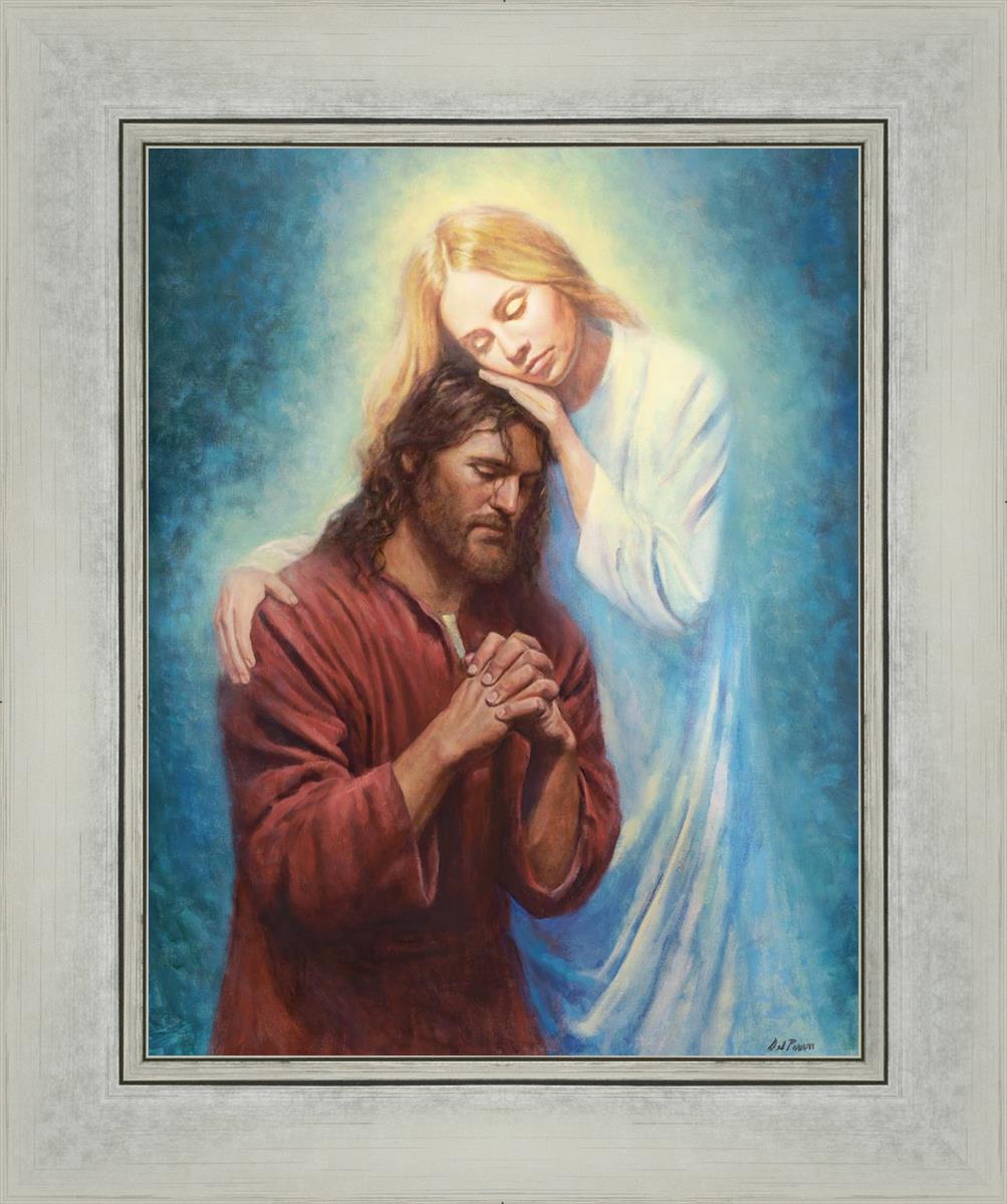 Angel Mother by Del Parson - Religious Wall Art for Home Decor - Perfect for Living Room, Bedroom & Church Inspirational Decor