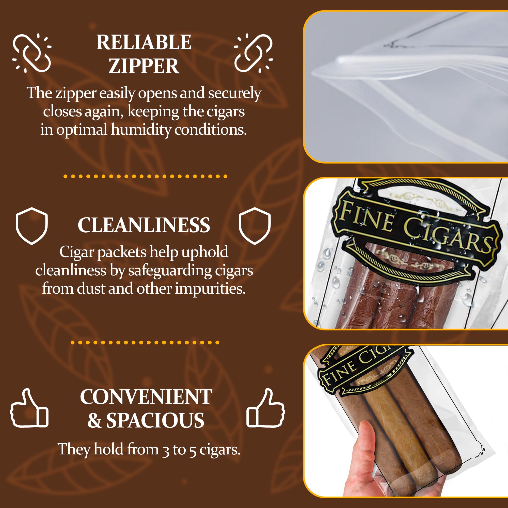 Premium Clear Printed Cigar Bags 4