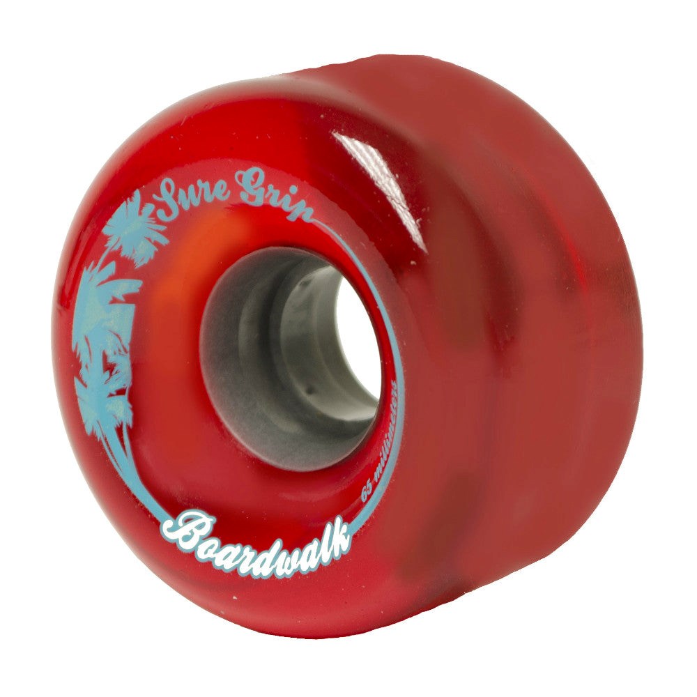 Sure Grip Boardwalk 65mm Quad Roller Skate Wheels - 8 Pack Set for Indoor/Outdoor Skating, Rink, Derby & Artistic Roller Skating