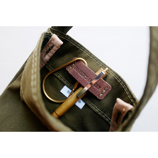 TRAVELER'S COMPANY x KO'DA Style Troll Bag - Medium Size Olive Green Crossbody Bag for Travel, Work & Everyday Use