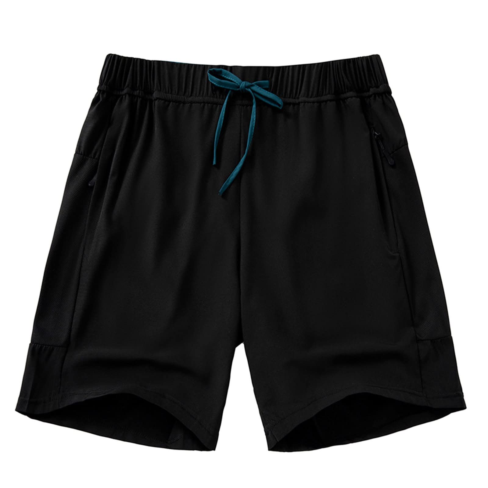AMTF 2022 Men's Athletic Shorts with Zipper Pockets - Stretchy Running, Jogging, Cycling, Gym & Basketball Workout Shorts - Perfect for Fitness Training, Outdoor Sports and Casual Wear