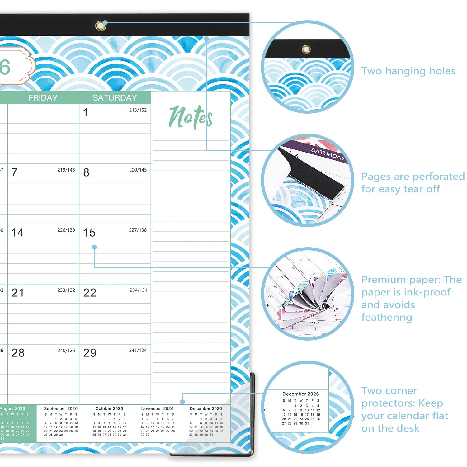 2025-2026 Large Desk Calendar Planner (17