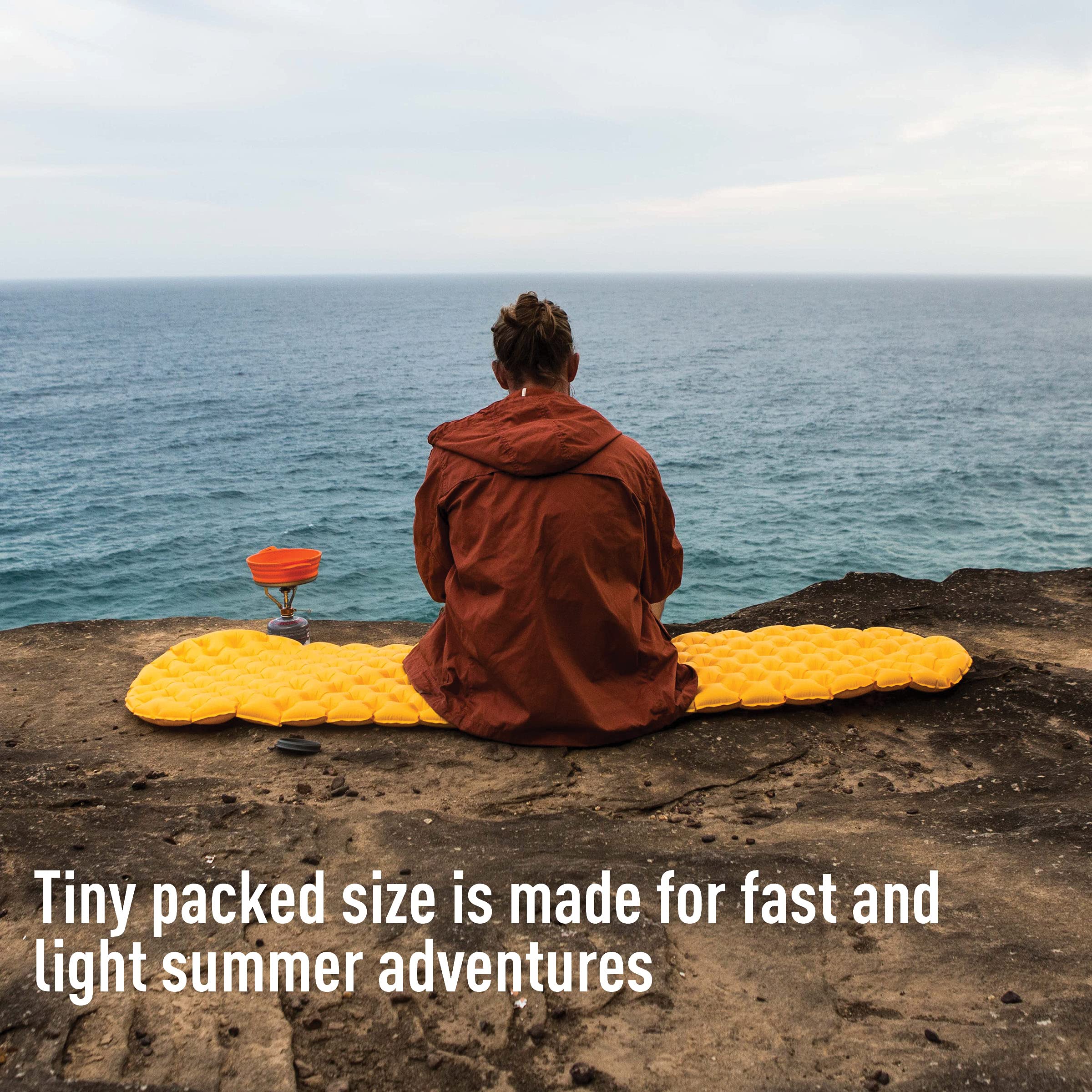 Sea to Summit Ultralight Inflatable Sleeping Pad for Backpacking & Camping - Large Size (78