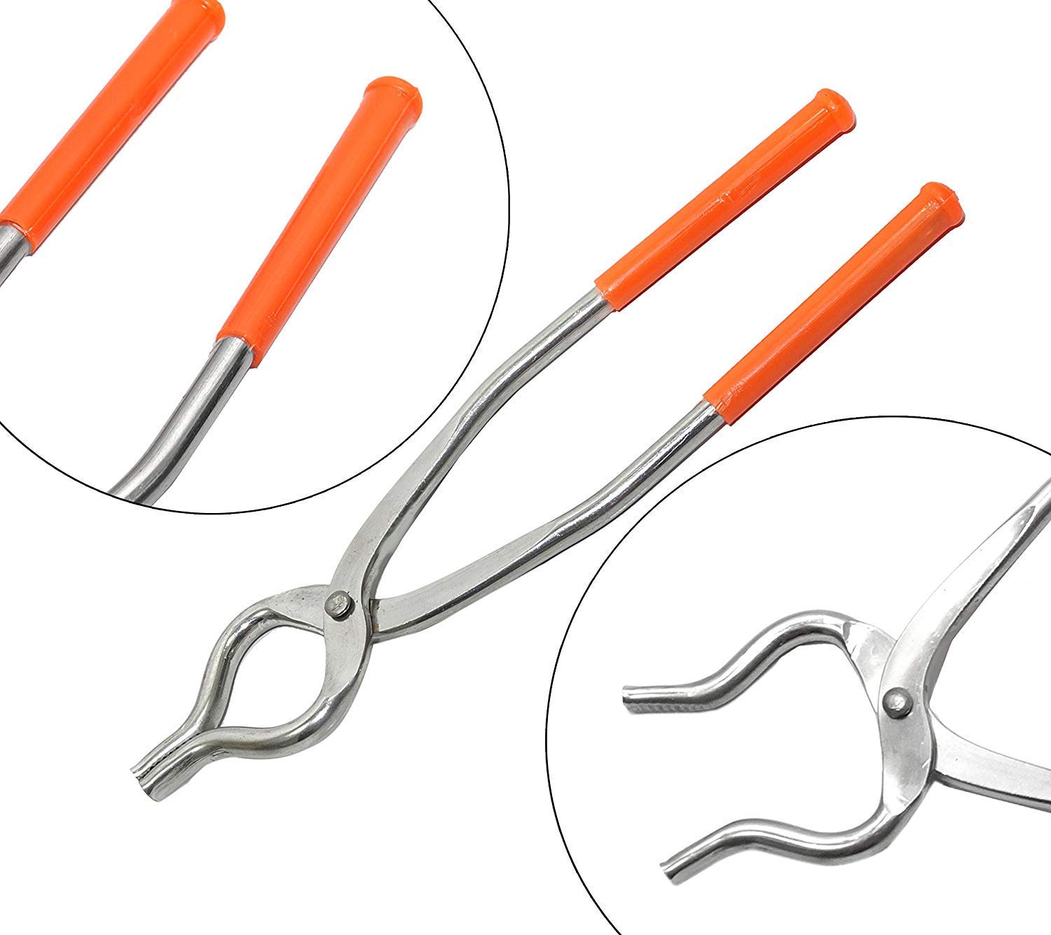 TULMAN Stainless Steel Kitchen Tongs with Non-Slip Handle - 10-Inch Cooking Utensil for Grilling, Serving, Salad Tossing - Perfect for BBQ, Restaurants & Home Use (Silver, 25x6x1 cm)