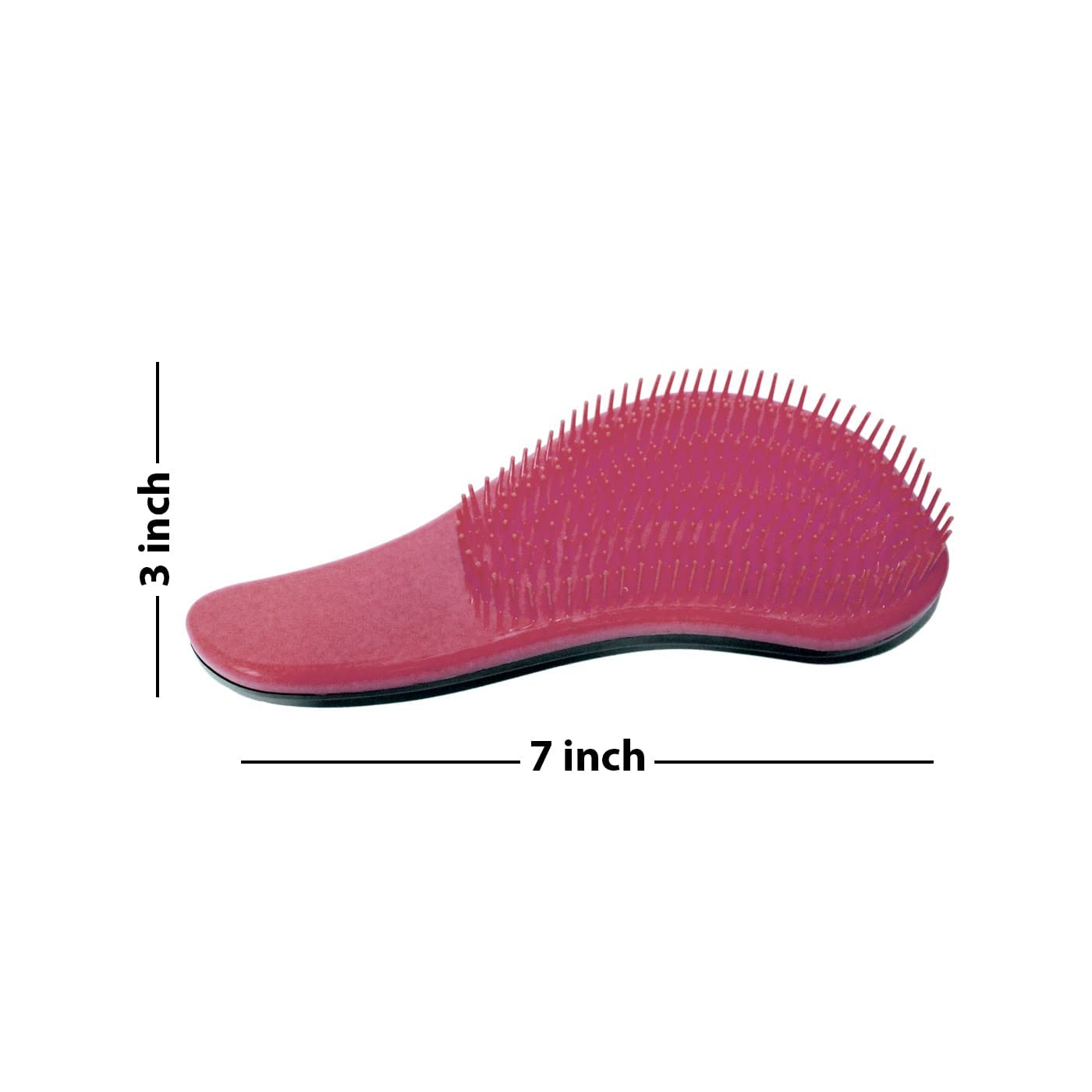 Raaya Soft Nylon Flat Hair Brush for Women & Men - Gentle Detangling Brush for Daily Use - Perfect for Wet/Dry Hair Styling at Home or Travel