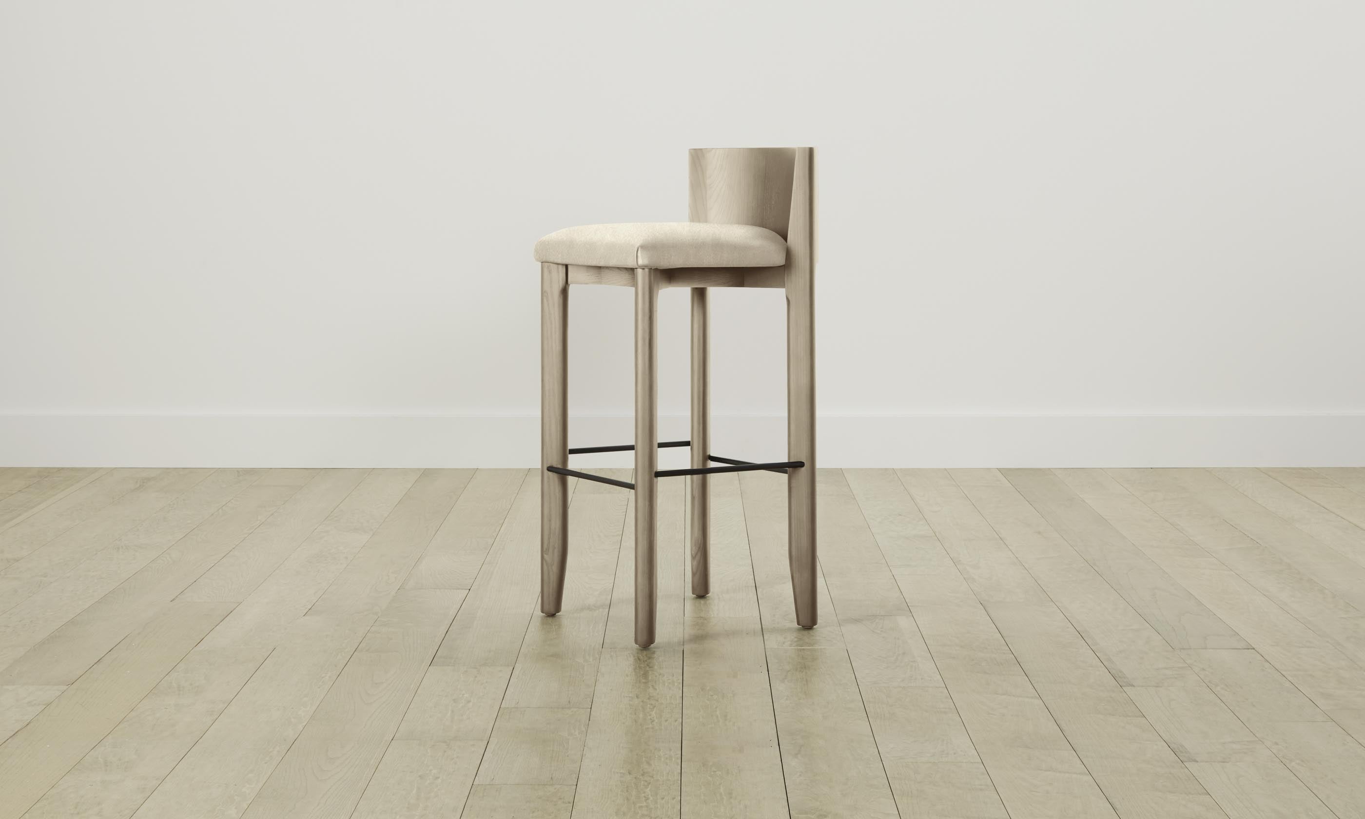 Premium Delancey Bar & Counter Stool - Genuine Tuscan Leather in Bisque Color - Perfect for Kitchen Islands, Home Bars & Modern Dining Areas