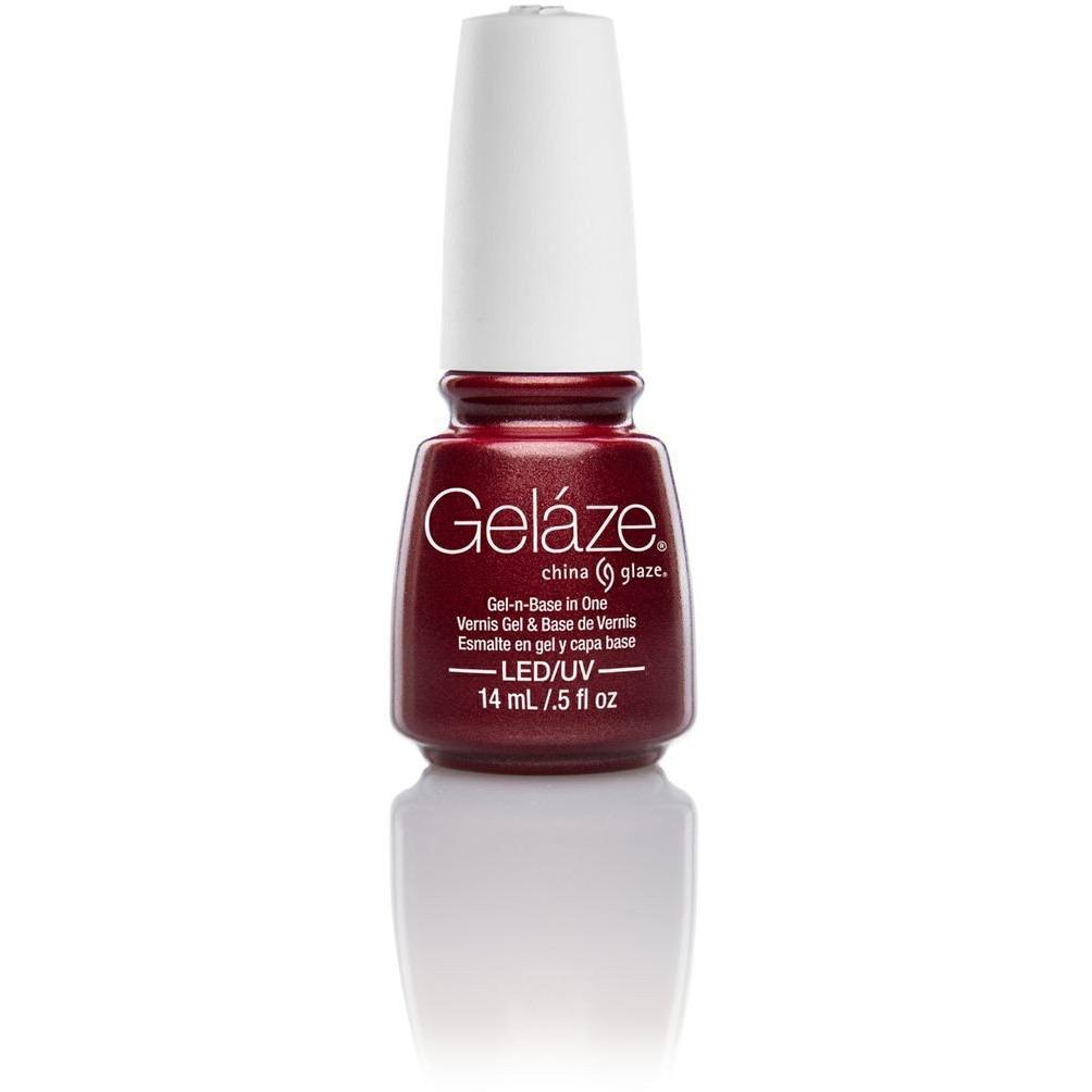 China Glaze Gelaze Long Kiss Nail Polish 0.5 oz #81634 - Long-Lasting Gel Nail Polish for Manicures & Pedicures, Perfect for Parties, Weddings & Special Occasions