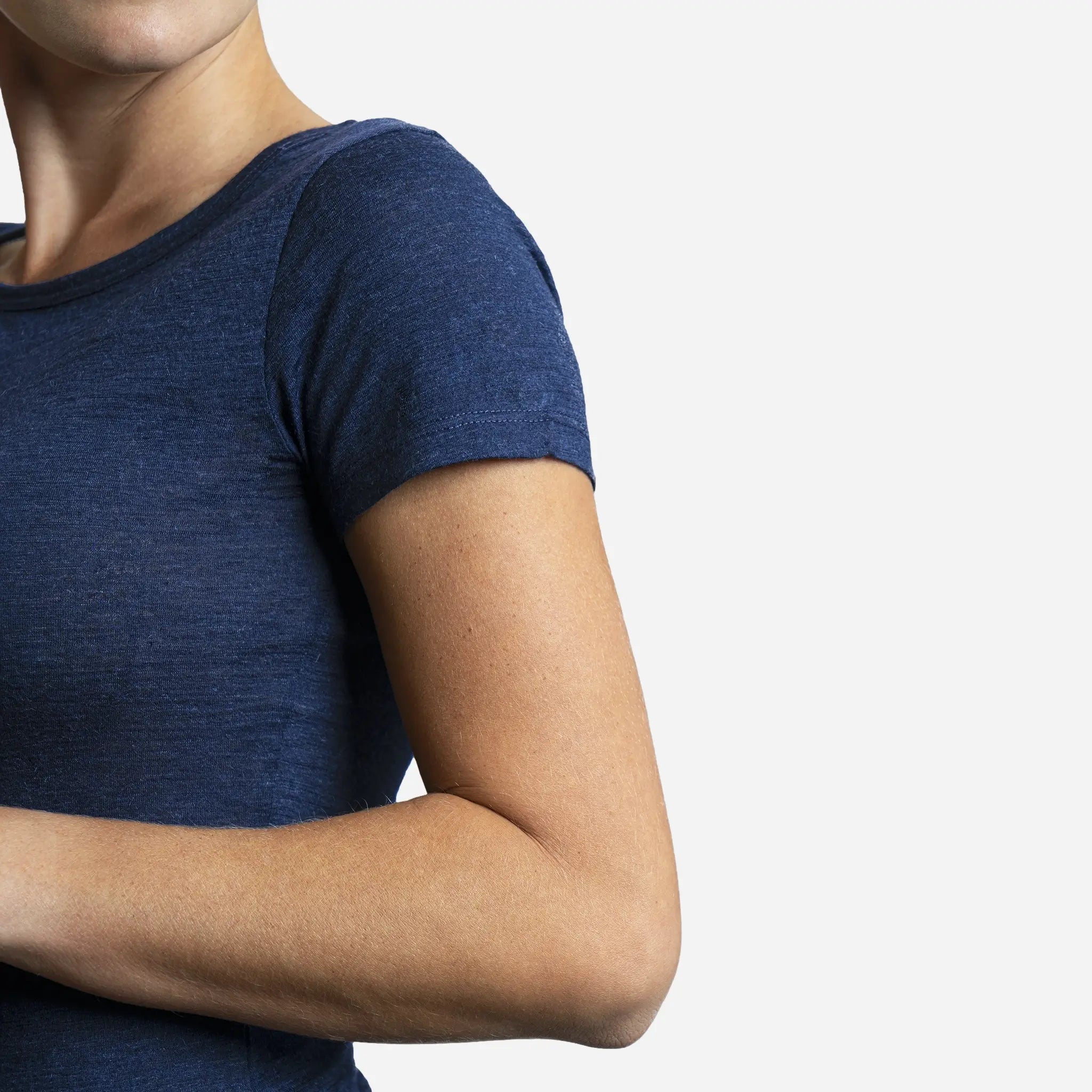 Ultralight Women's Alpaca Wool T-Shirt - 160 GSM Soft Crew Neck Tee for Travel, Hiking & Everyday Comfort