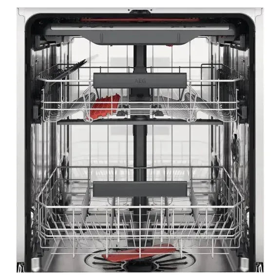 AEG 60cm Freestanding Dishwasher - Stainless Steel Built-in Dishwasher for Kitchen, Energy Efficient & Quiet Operation - Perfect for Small Families & Apartments