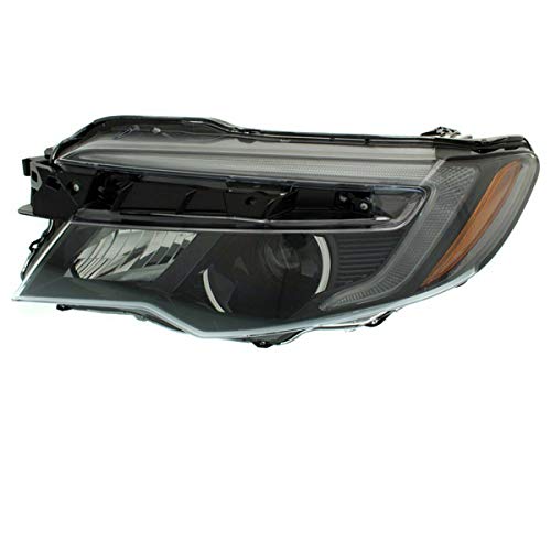 2016-2018 Honda Pilot & 2017-2020 Ridgeline LED Headlight with Halogen Bulb - Driver Side Left Replacement for Improved Night Visibility - Perfect for Off-Roading & Daily Commuting
