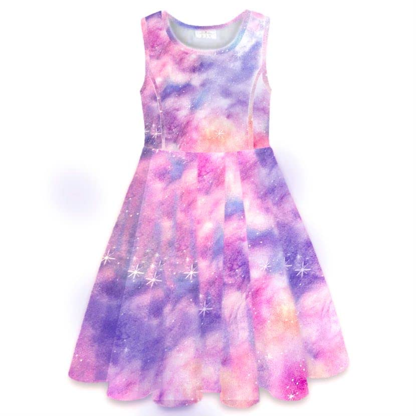 VIKITA Girls Summer Dresses - Sleeveless Sundress for Kids 2-12 Years | Playtime, Beach & Birthday Party Outfits