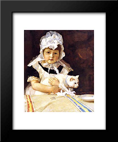 Tom Roberts Miss Minna Simpson 15x18 Framed Art Print - Vintage Wall Decor for Living Room, Bedroom & Office