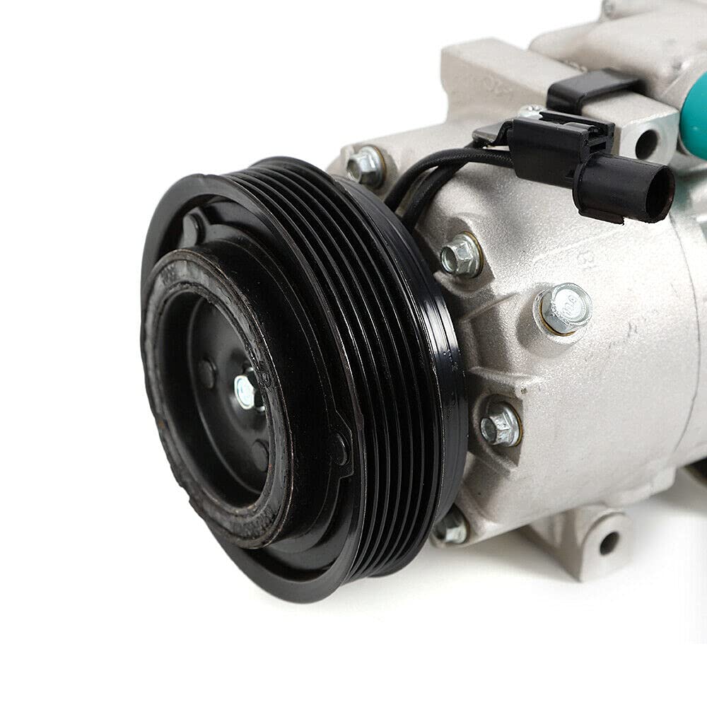 TBVECHI A/C Compressor & Clutch Kit Replacement for 2006-2011 Hyundai Azera, 2007-2012 Santa Fe, 2006-2008 Sonata - High Performance Auto Air Conditioning System Repair Part for Summer Cooling
