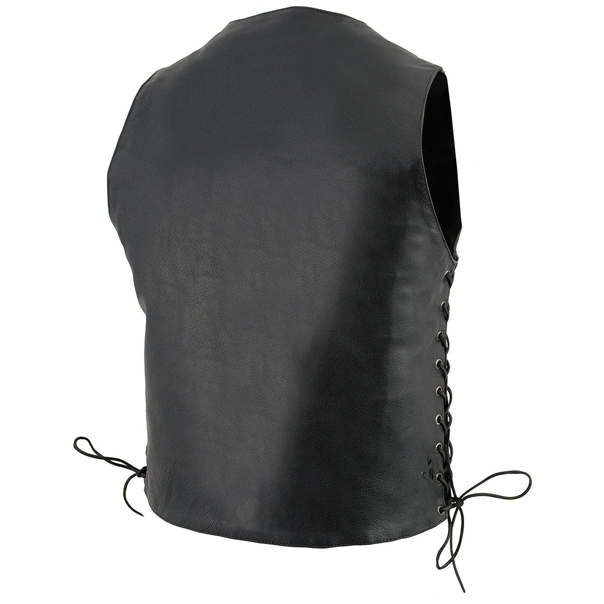 Milwaukee Leather Men's Premium Classic V-Neck Motorcycle Vest - Large | Genuine Leather Rider Jacket for Harley & Cruiser Bikes | Perfect for Biker Clubs & Road Trips