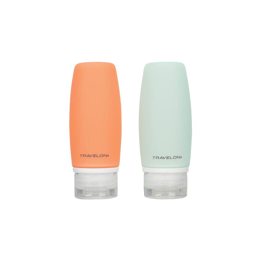 Travelon Set of 2 Leak-Proof 3oz Smart Tubes for Toiletries - Perfect for TSA Carry-On Liquids, Travel Essentials & Compact Cosmetic Storage