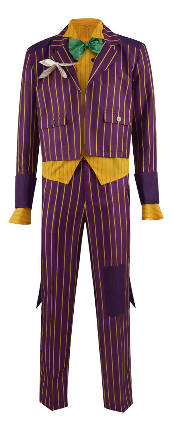 Batman Arkham Asylum Joker Cosplay Costume - Mark Hamill Inspired Scarface Clown Outfit for Halloween & Carnival - Adult Men's Superhero Villain Costume for Cosplay Events & Comic Conventions
