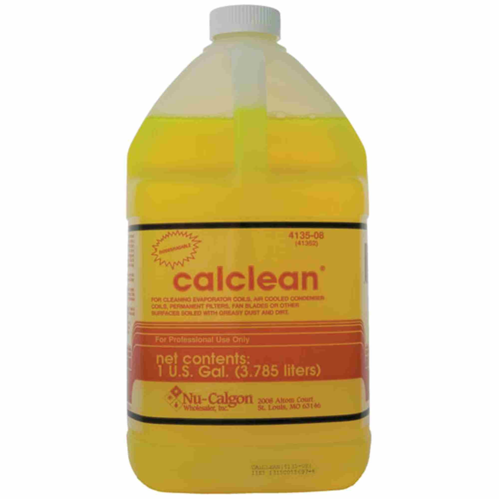 Nu-Calgon 4135-08 CalClean Coil Cleaner - 1 Gallon Bottle for HVAC System Maintenance | Removes Dirt & Grease from AC Coils | Ideal for Home & Commercial Air Conditioning Units