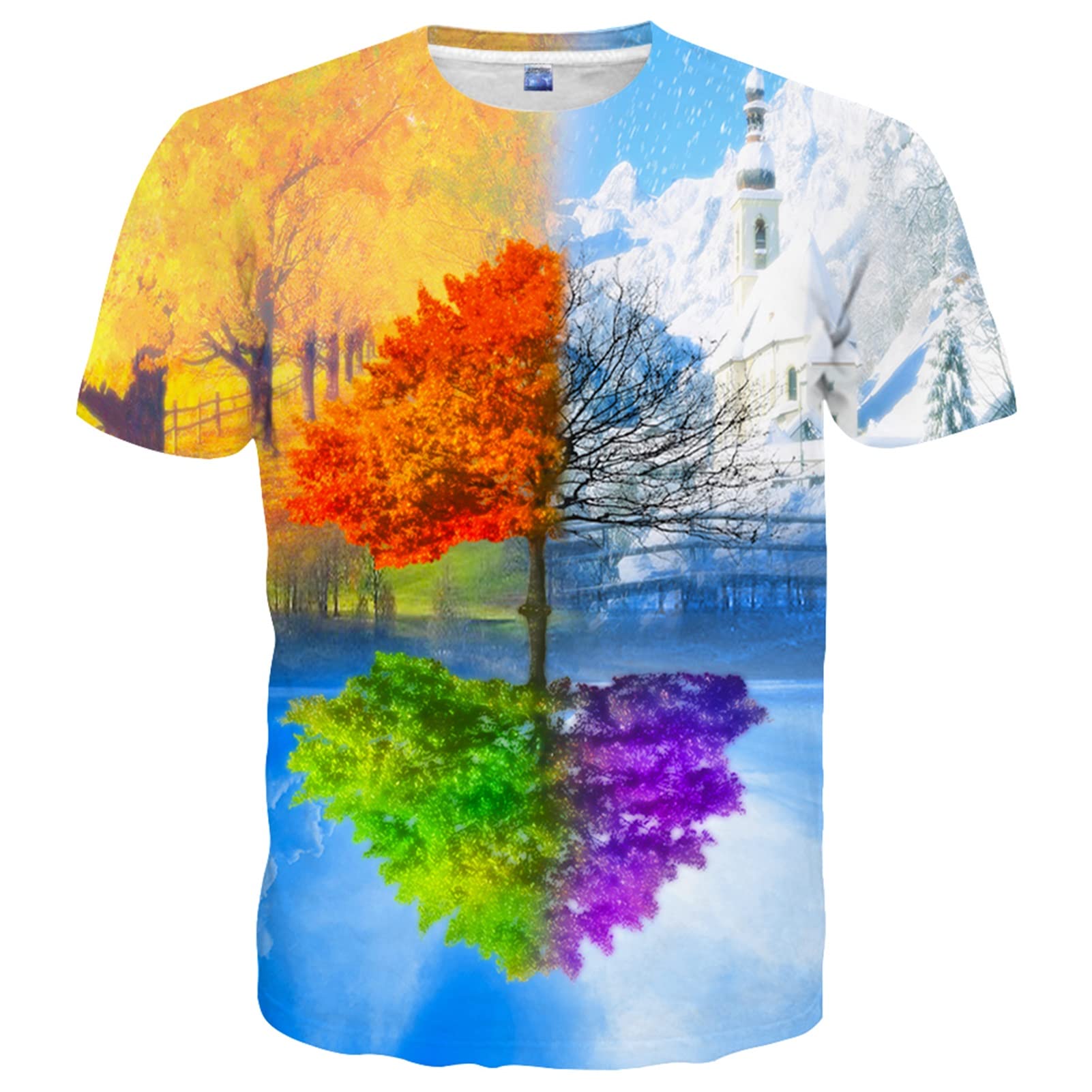 Yasswete Unisex 3D Printed Short Sleeve T-Shirt for Men & Women - Trendy Graphic Tees for Casual Wear, Street Fashion & Everyday Outfits